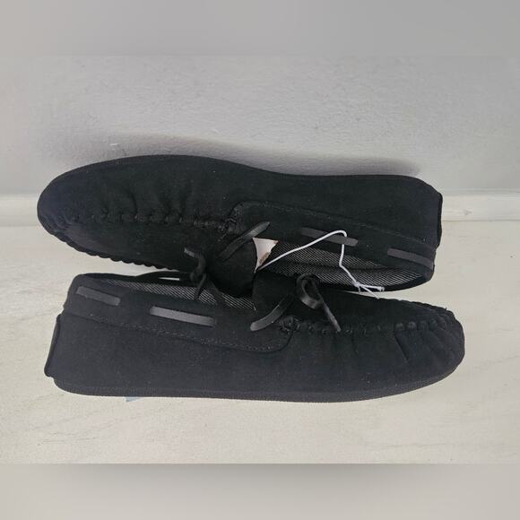 Cat & Jack Target black moccasins slippers kids size 3‎ new with tags - Picture 6 of 8